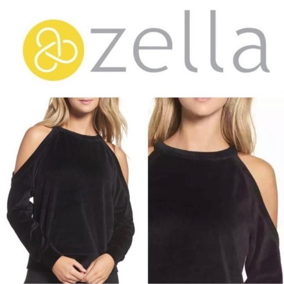 Zella cozy warm but so sexy velour sweatshirt - Picture 1 of 4
